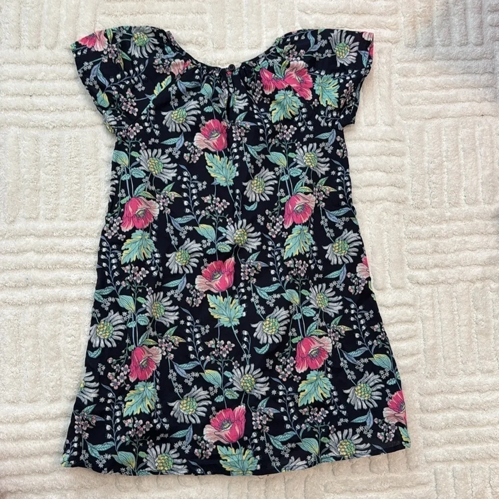 Gap Kids Flutter Sleeve Cotton Floral Dress